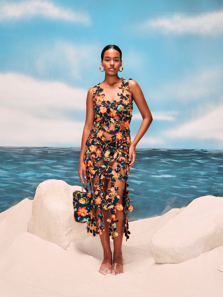 Sitara Floral Cover Up