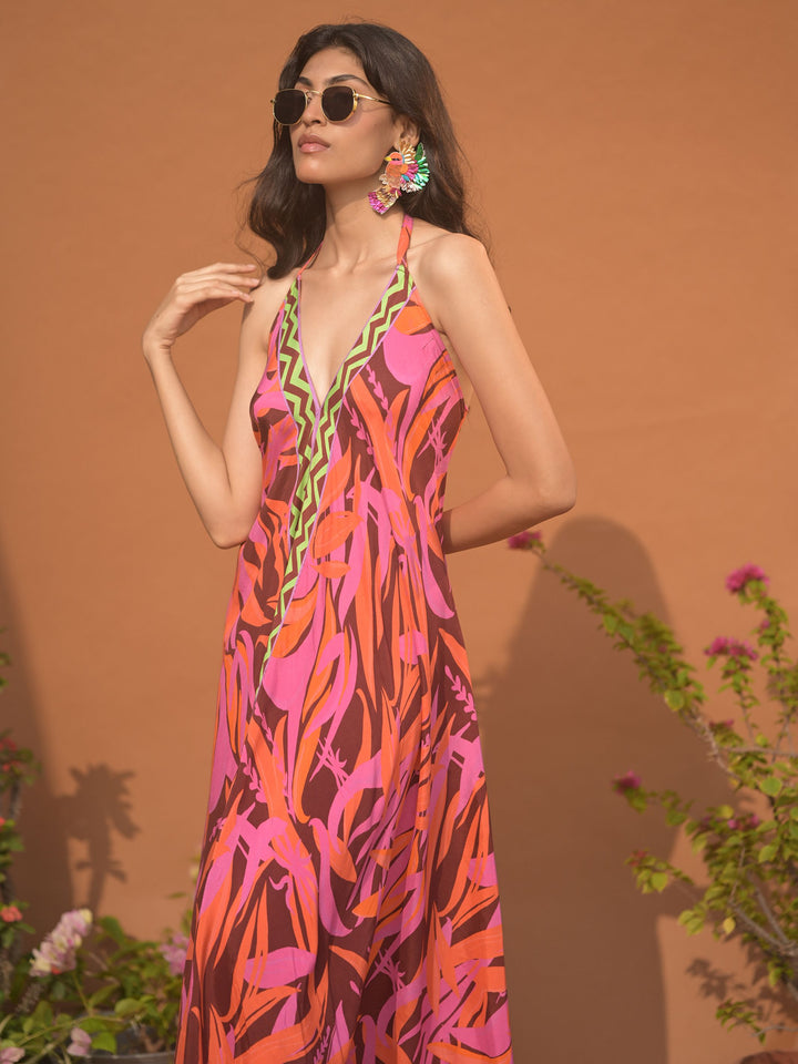 Jasmine Halter Maxi Dress