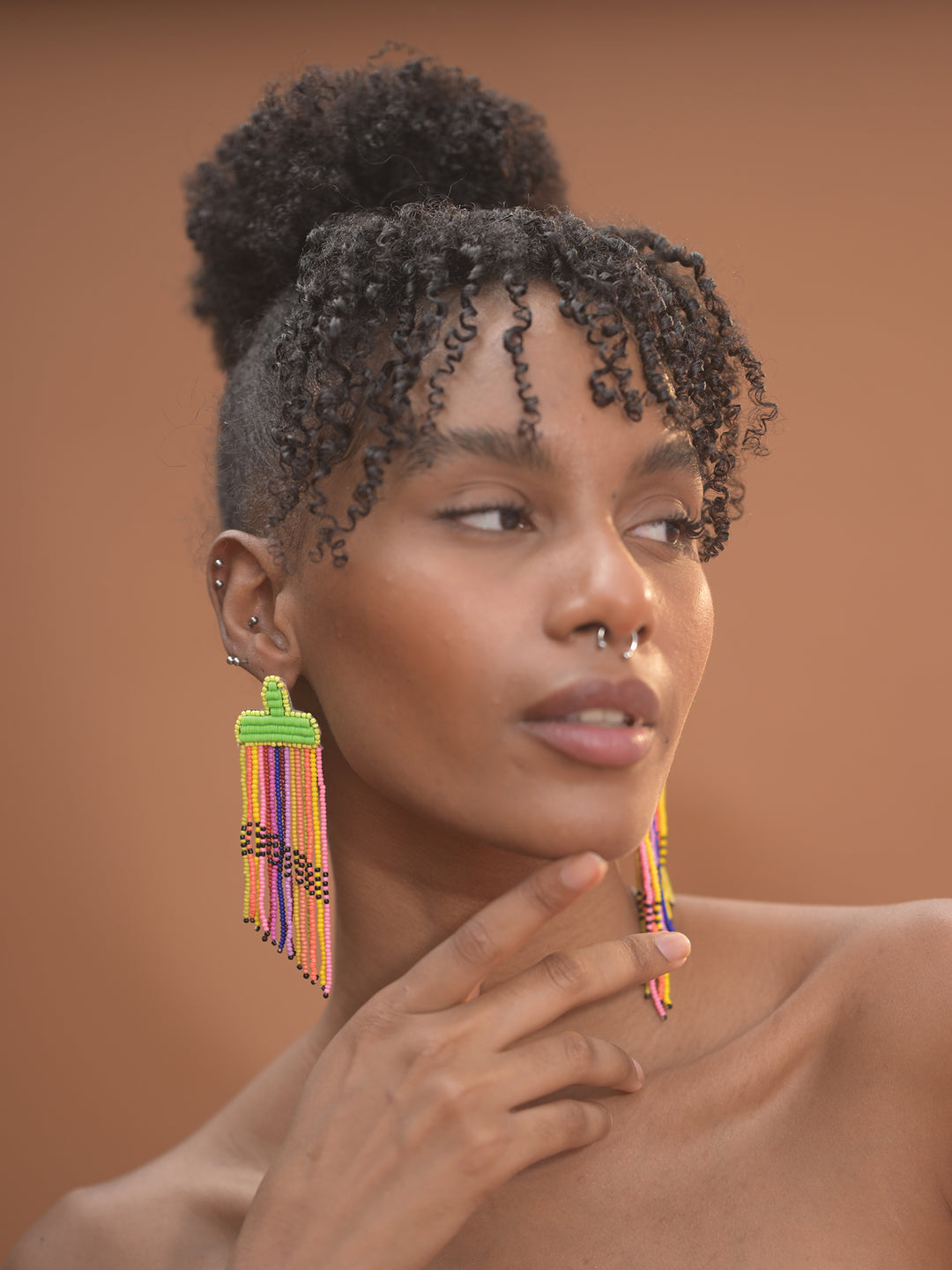 Malibu Fringe Beaded Earrings