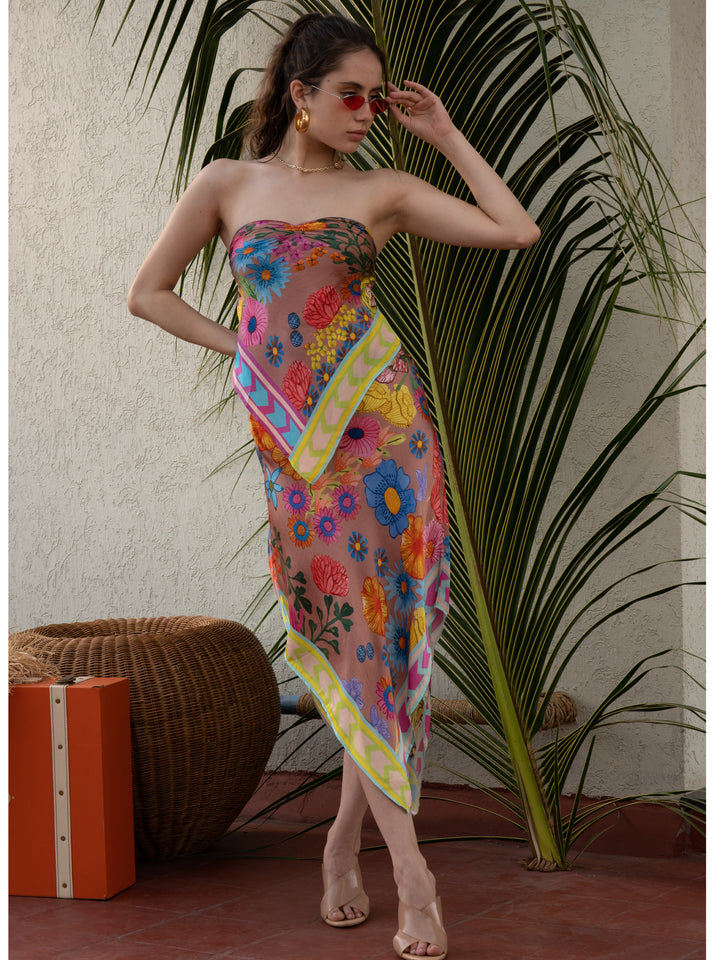 Jardin Bandeau Top and Skirt Set