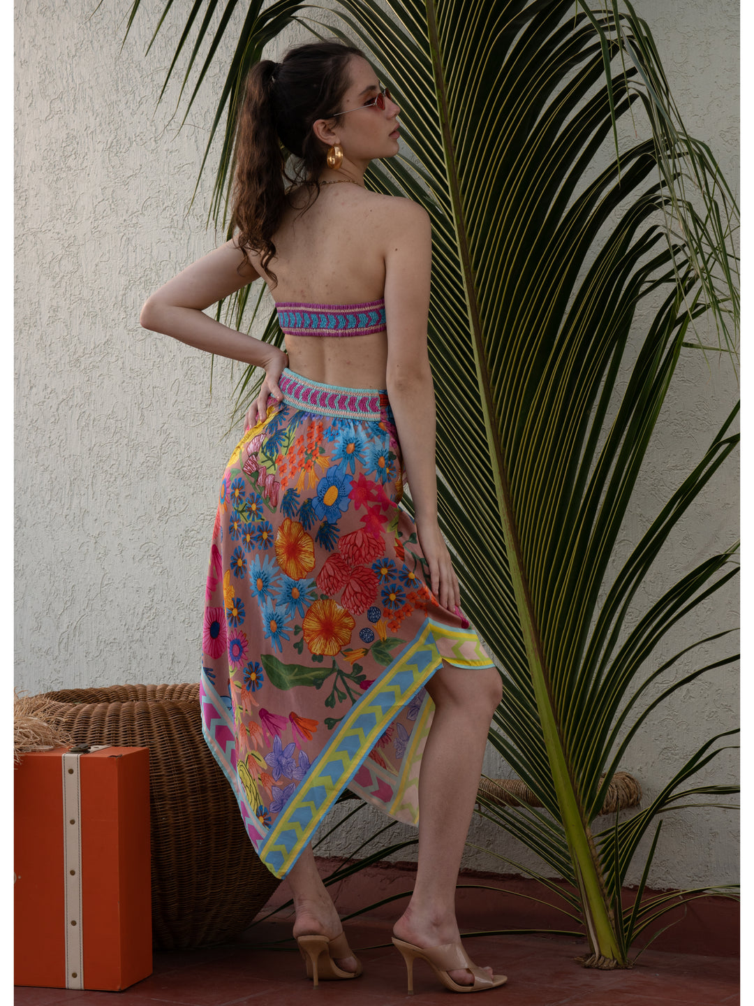 Jardin Bandeau Top and Skirt Set