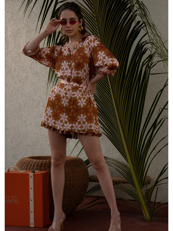 Terra Button Down and Short Set