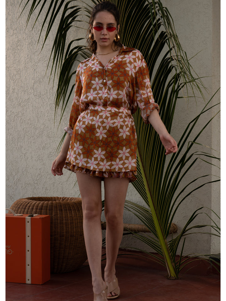 Terra Button Down and Short Set