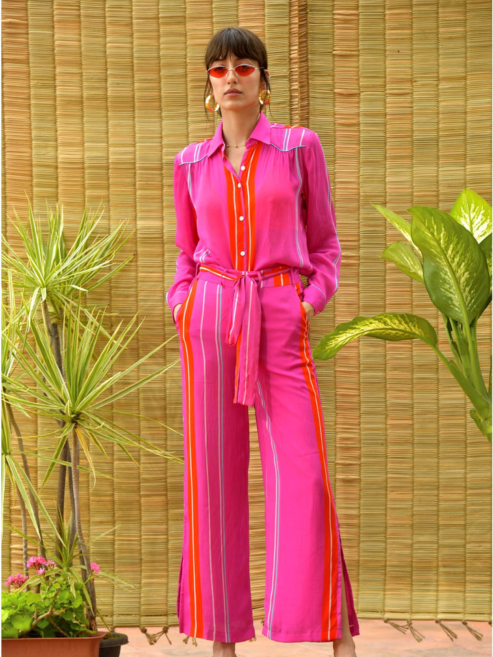 Vivienne Button Down Shirt & Pants Set