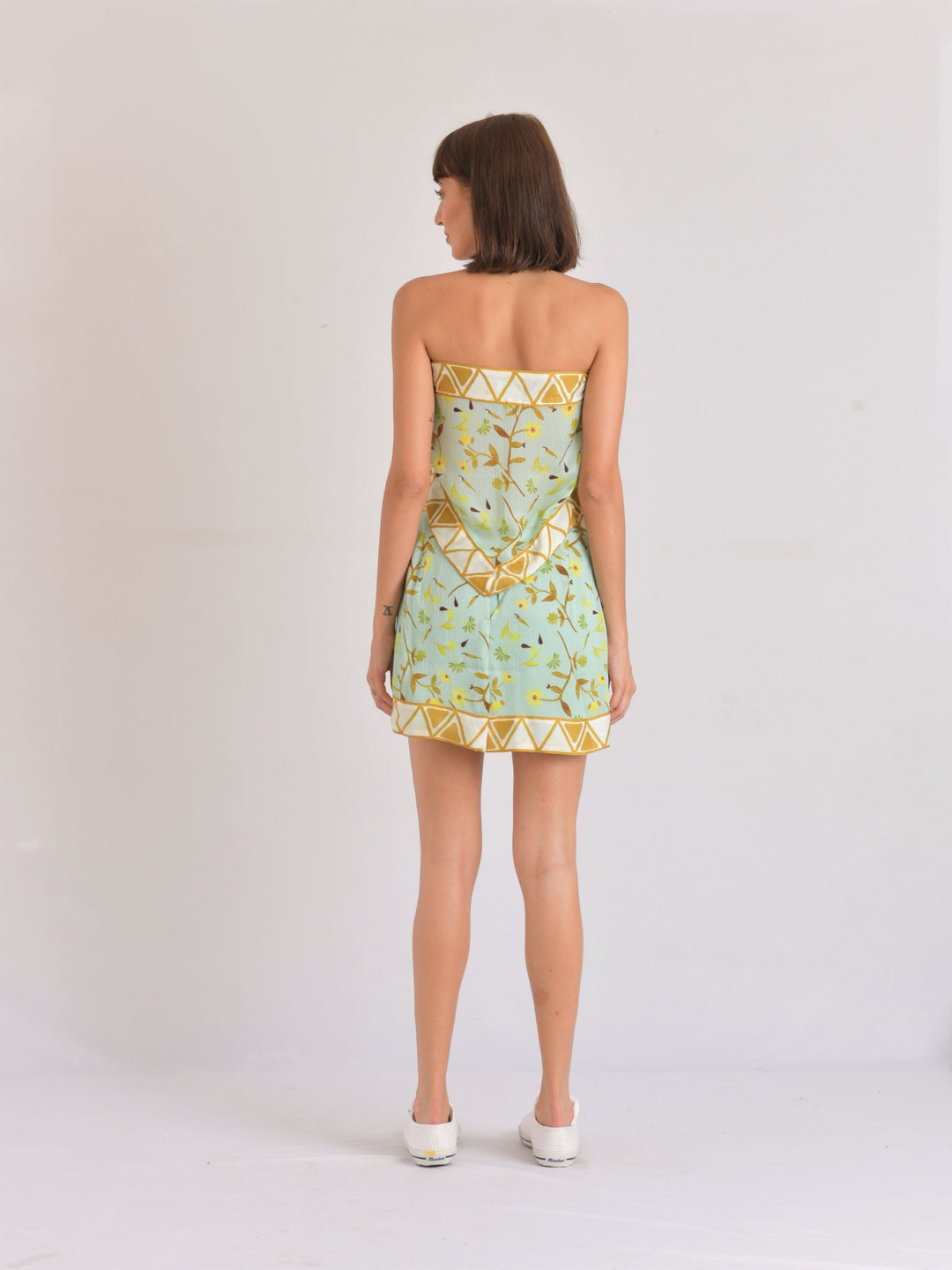 Maui Scarf A-line Mini Skirt