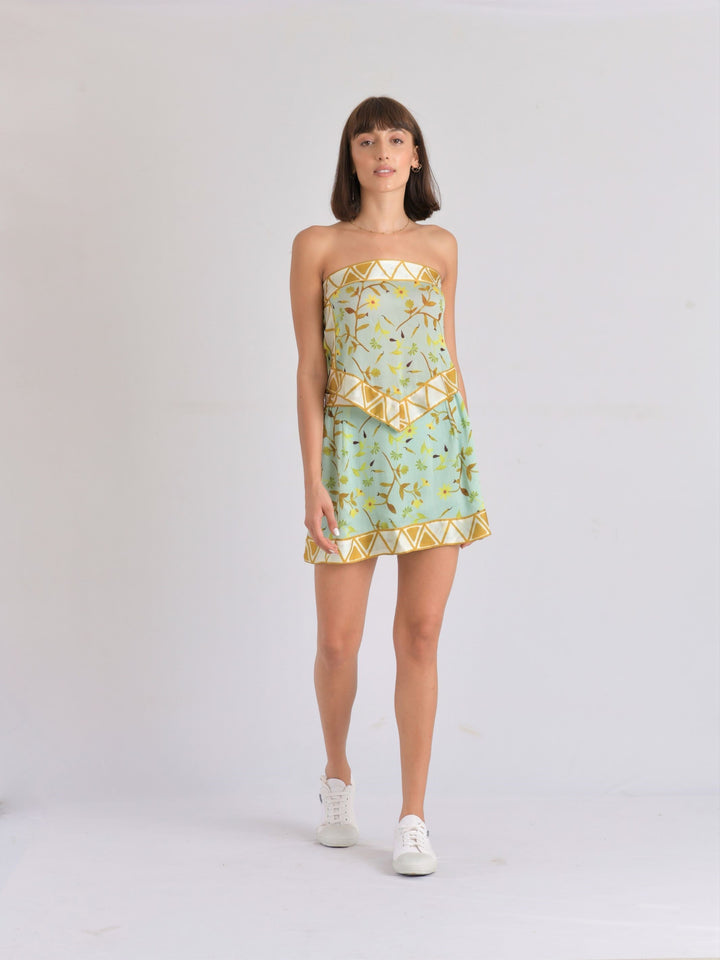 Maui Scarf A-line Mini Skirt