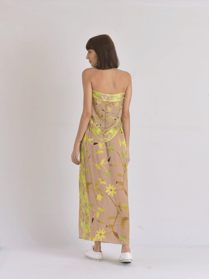 Maui Scarf Bandeau & Scarf Sarong Skirt Set (Earth)