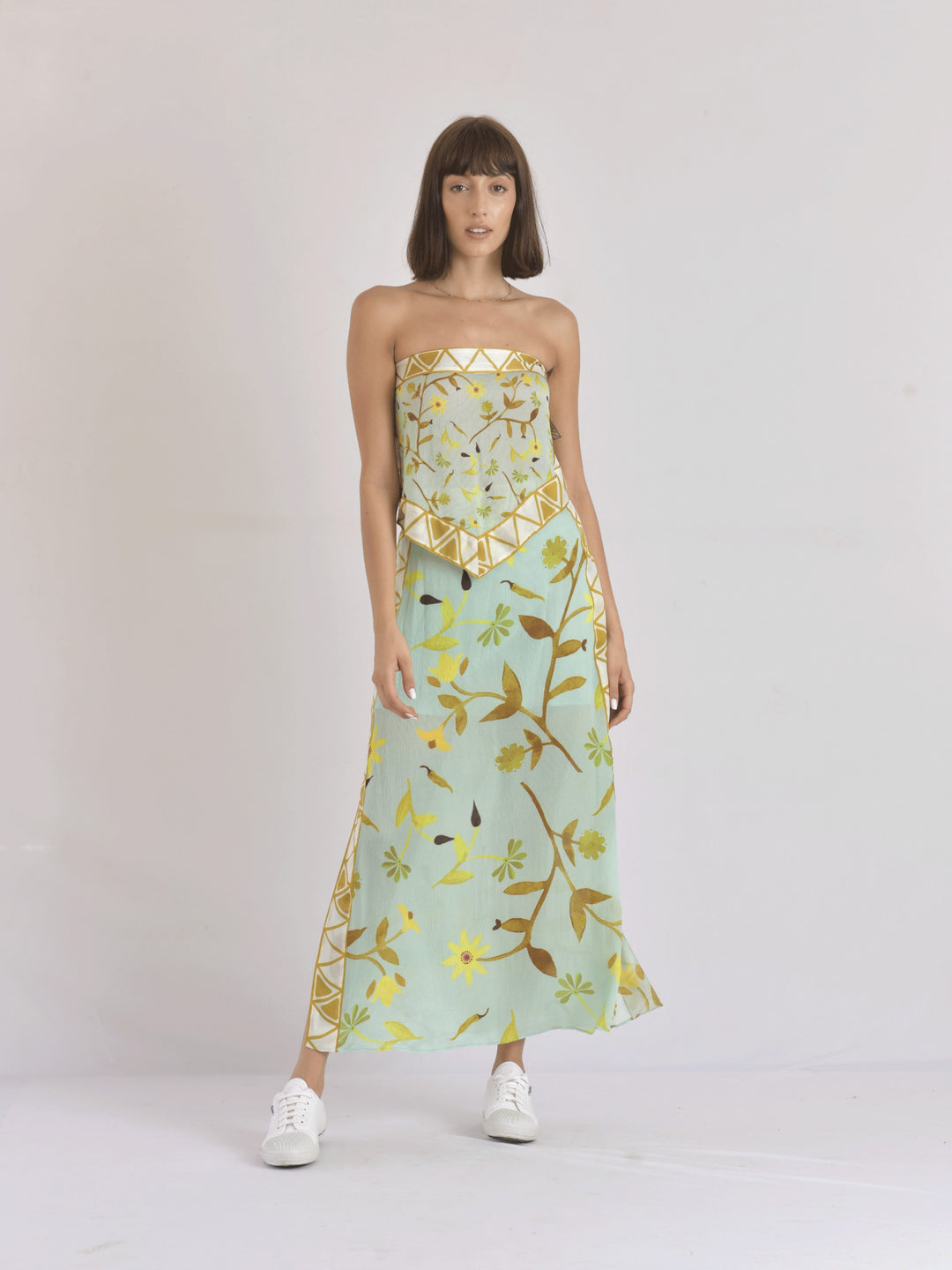 Maui Scarf Bandeau & Scarf Sarong Skirt Set