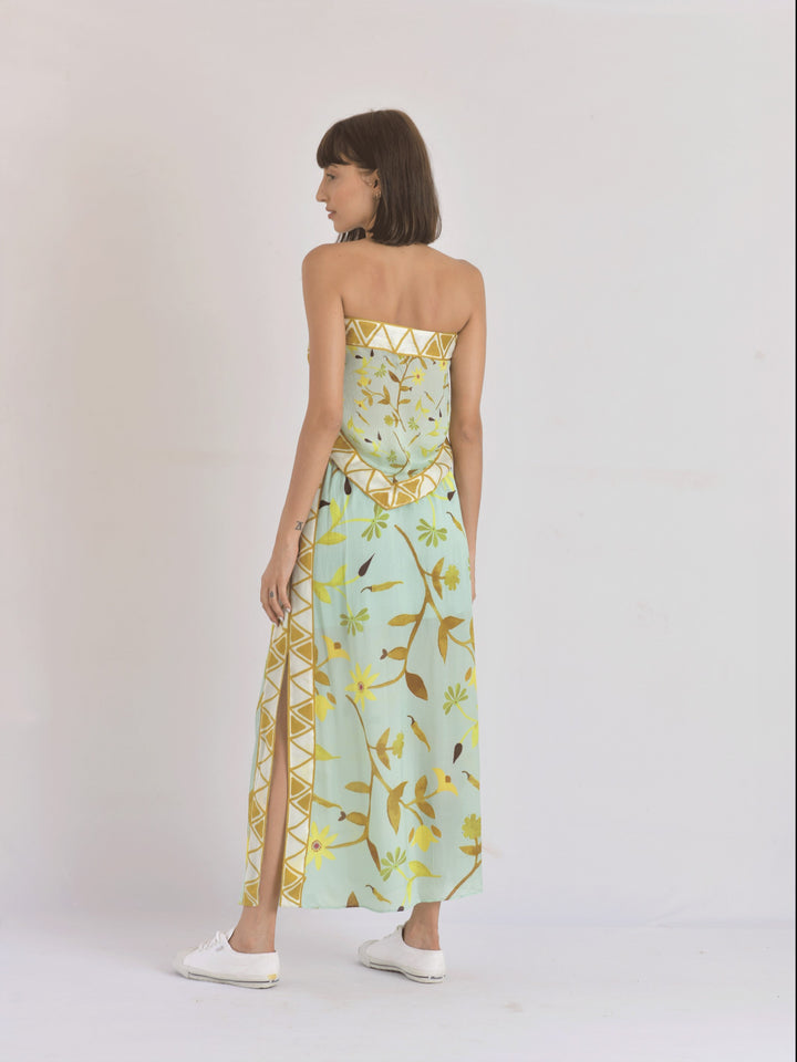 Maui Scarf Bandeau & Scarf Sarong Skirt Set