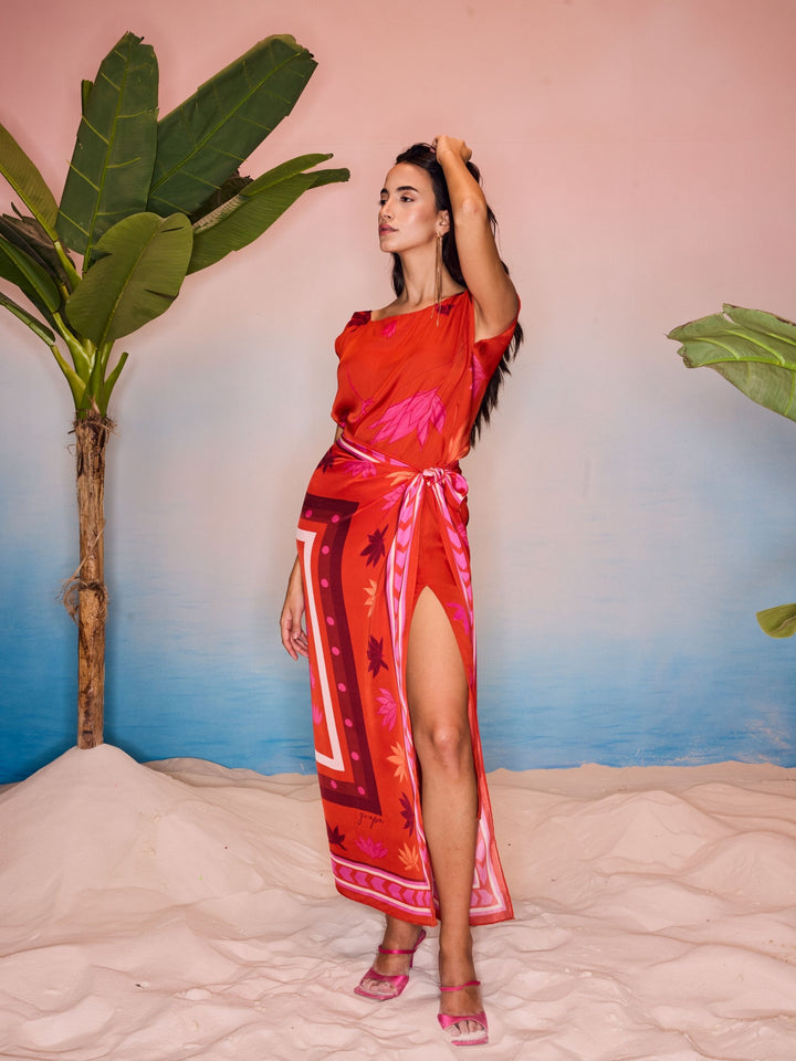 Kesar Wrap Dress