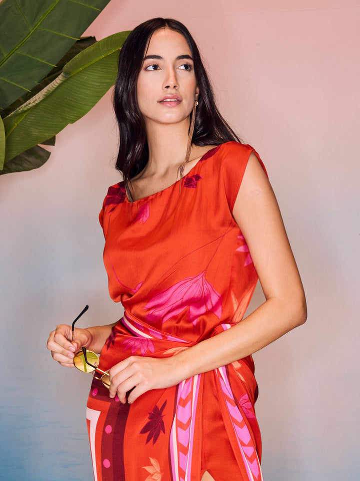 Kesar Wrap Dress
