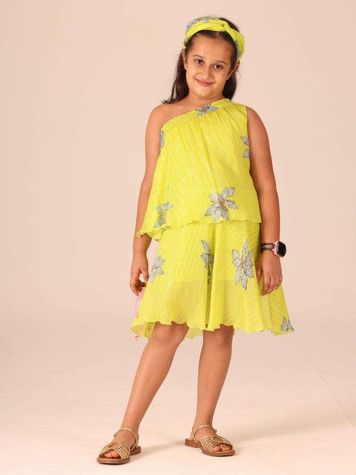Mini Me Iris One Shoulder Mini