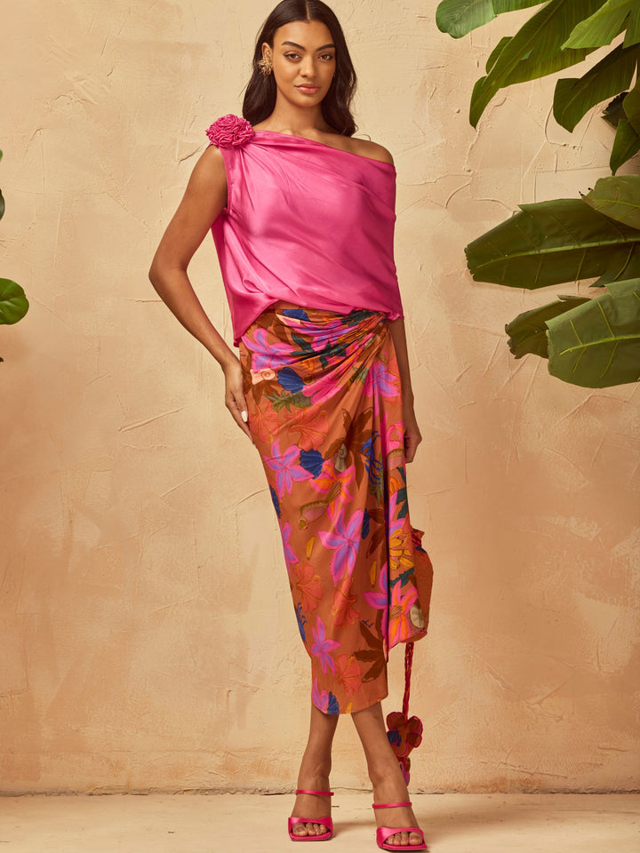 Rani Silk Flower Top