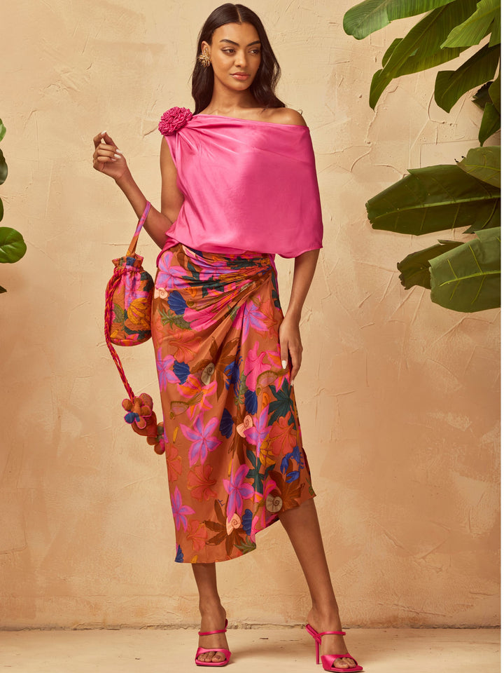 Rani Silk Flower Top