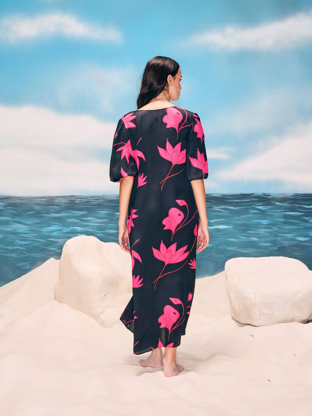 Padma Front Knot Maxi Dress