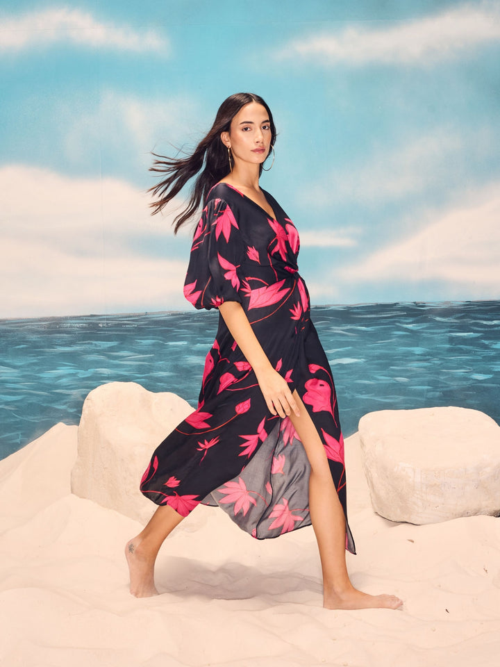 Padma Front Knot Maxi Dress