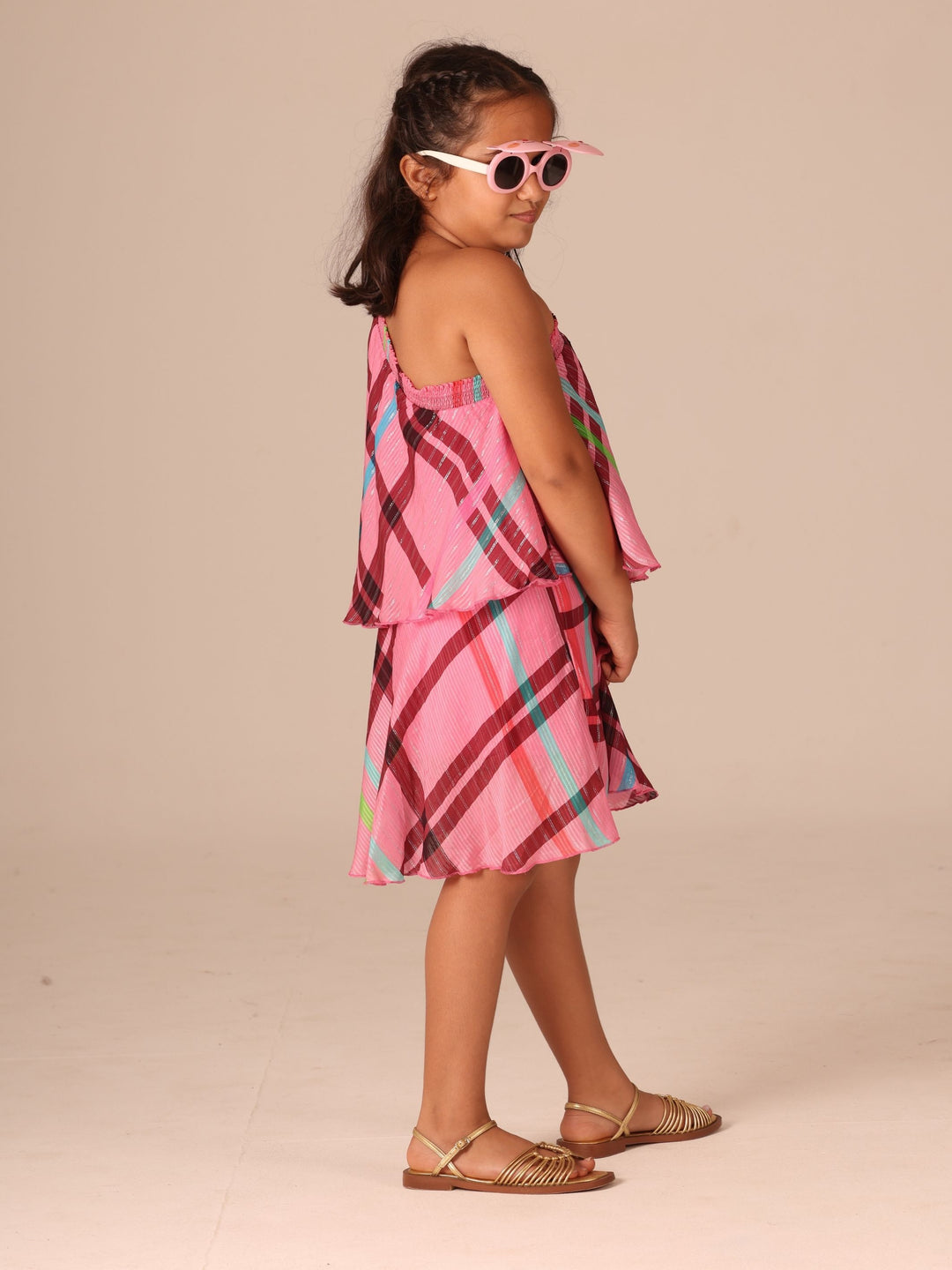 Mini Me Rose One Shoulder Mini