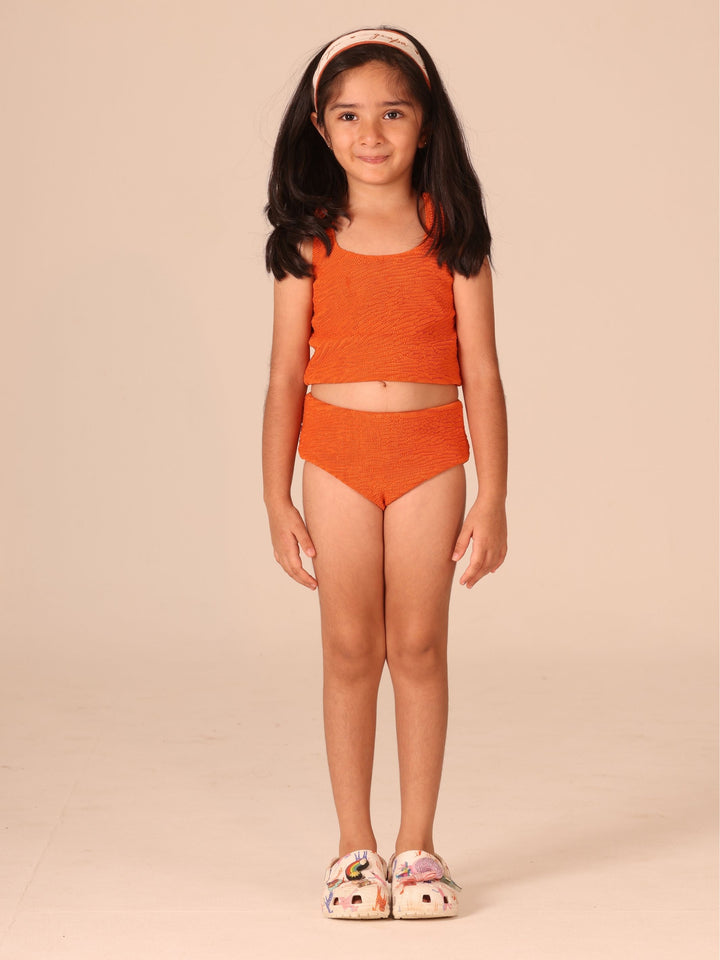 Mini Me Sunny Coral Bikini Set