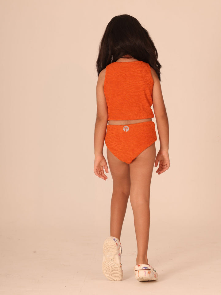 Mini Me Sunny Coral Bikini Set