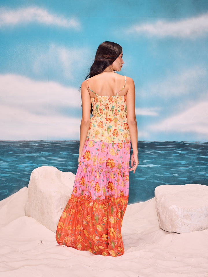 Nargis Shimmer Sunset Maxi