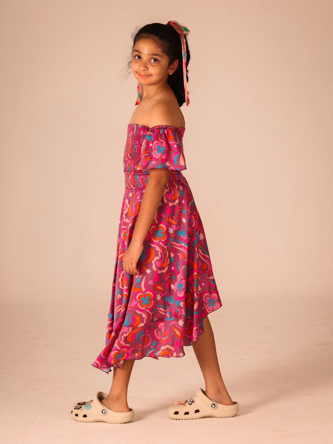 Mini Me Sara Asymmetric Top & Skirt Set