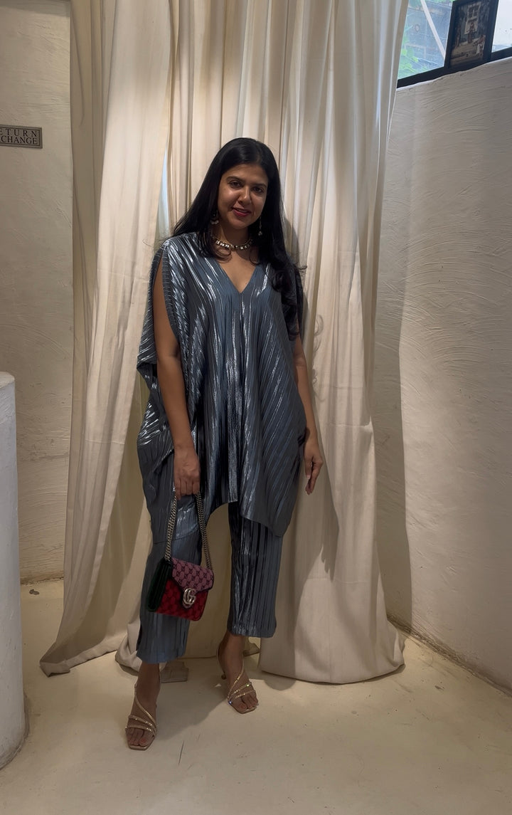Metallic Kaftan & Pant set
