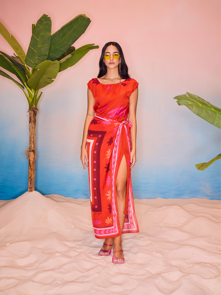 Kesar Wrap Dress