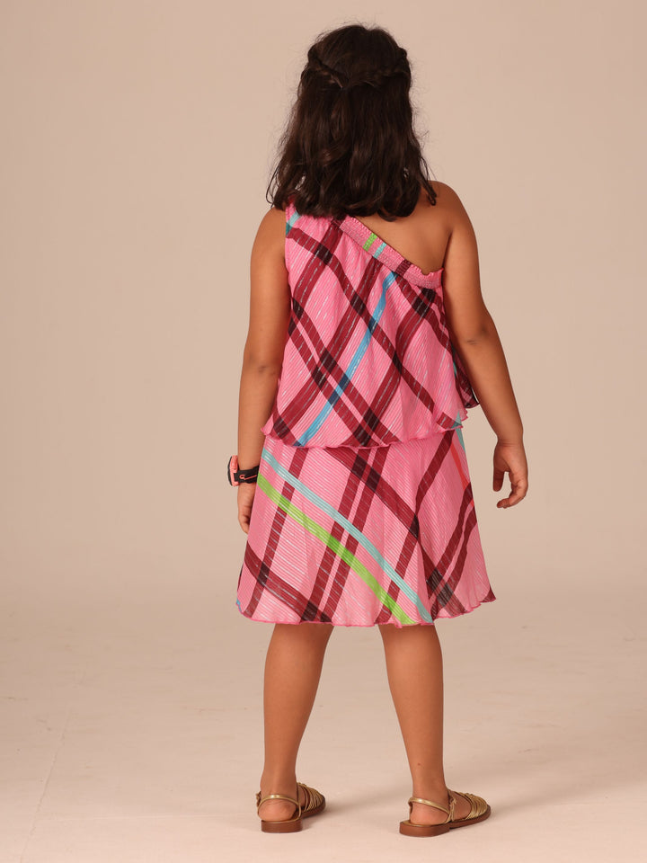 Mini Me Rose One Shoulder Mini
