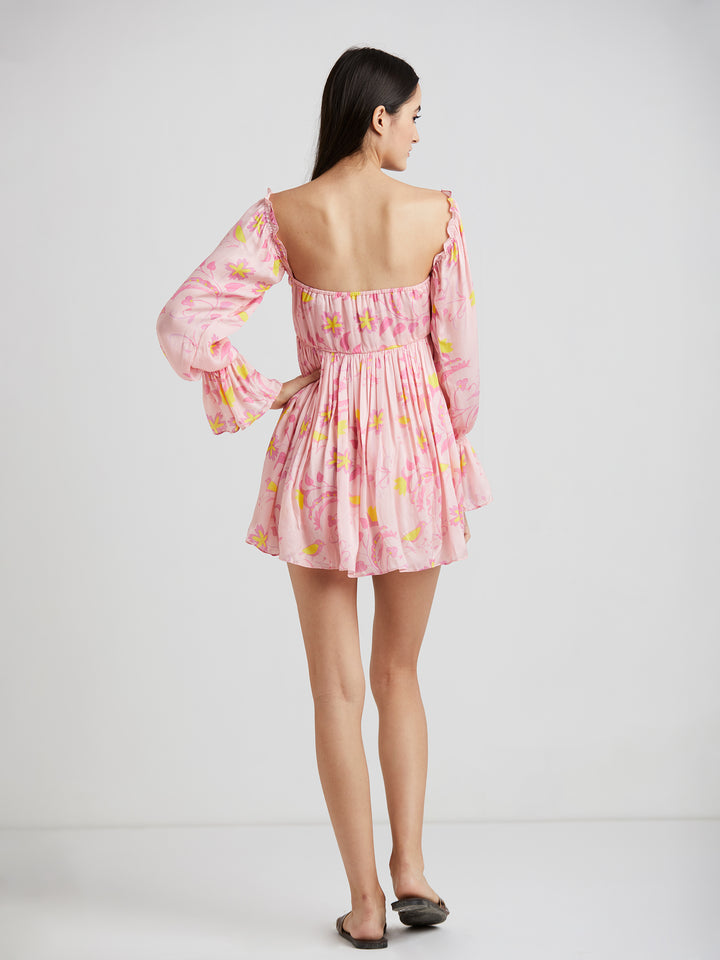 Maria Mini Dress (Pink)